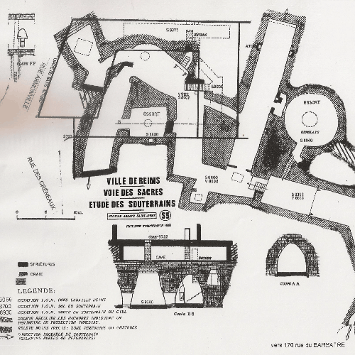 Plan de la Maison de la Famille Rapeneau qui à racheter la maison Martel en 1979.