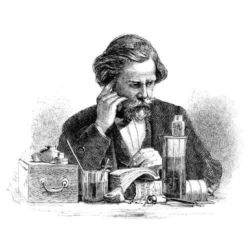 Portrait of Gustav Heinrich Martel, founder of the Martel company in 1869.